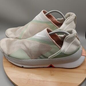 Nike Shoes Mens 11.5 White Green Go FlyEase Hands-Free Slip-On CW5883-102 Flaws